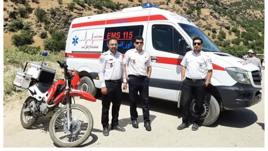 اختصاص آمبولانس کمک دار به گردشگران و مردم عزیز روستای بیشه